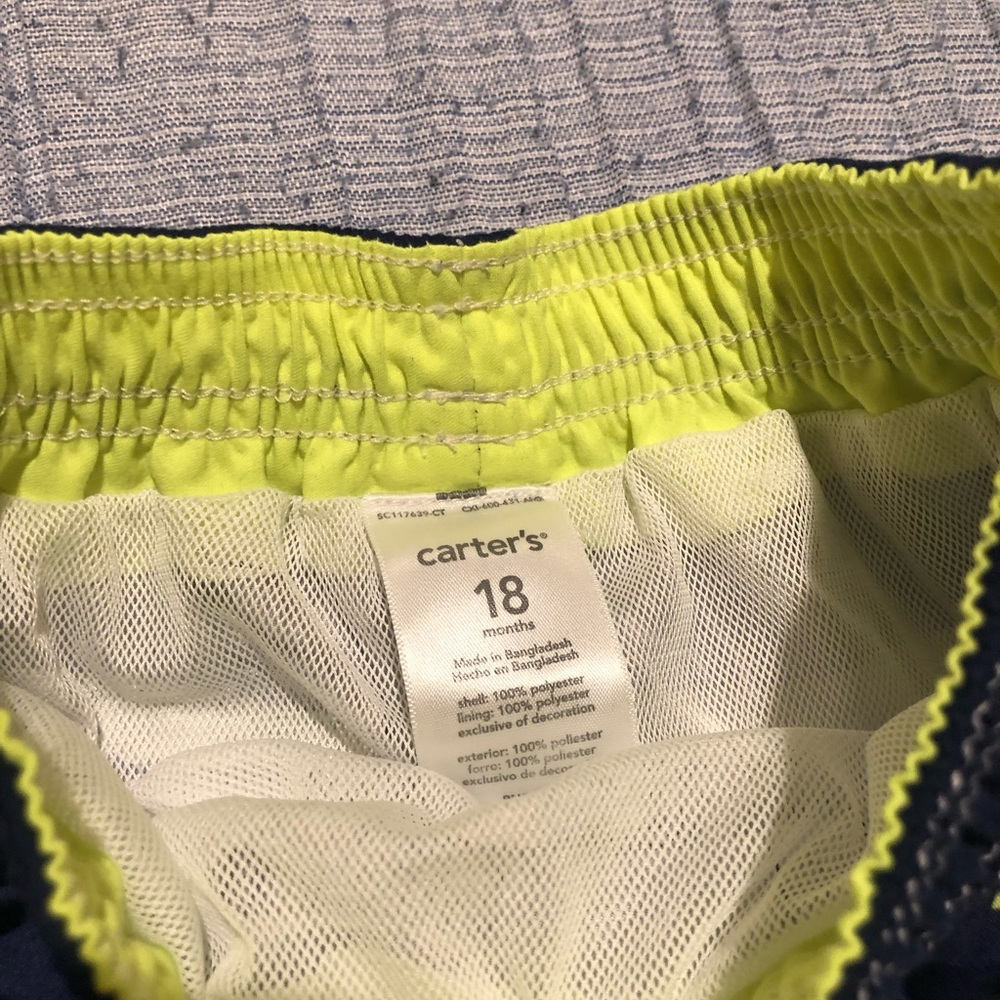 Striped Baby Boys Bathing Suit - Picture 2 of 4